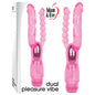 Adam & Eve Dual Pleasure Vibe - Pink 12 cm (4.75) Vibrator with Anal Probe-176H 6200