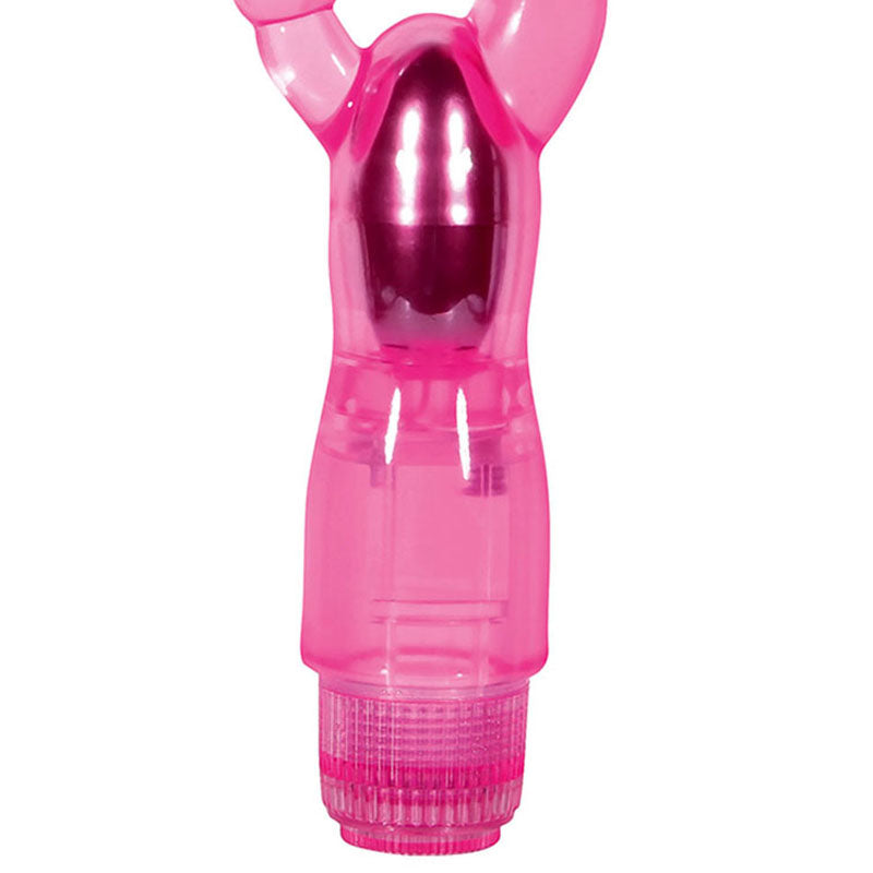 Adam & Eve Dual Pleasure Vibe - Pink 12 cm (4.75) Vibrator with Anal Probe-176H 6200