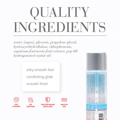 JO H2O Warming Lube - 120 mL - Water Based Warming Lubricant - 120 ml Bottle-40079