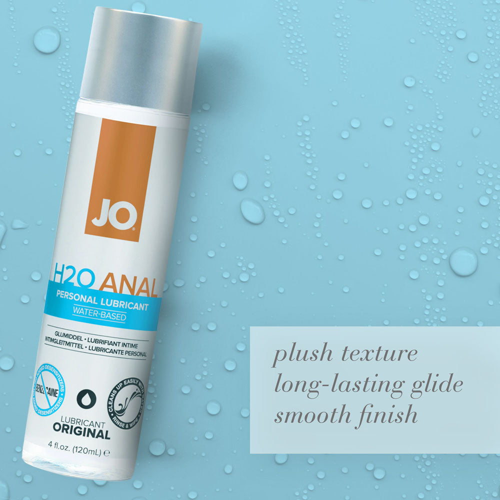 JO H2O Anal Lube - 240 mL - Water Based Anal Lubricant - 240 ml Bottle-40108