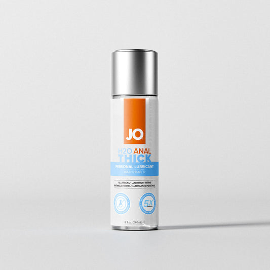 JO H2O Anal Thick Lube - 240 mL - Thick Water Based Anal Lubricant - 240 ml Bottle-40114