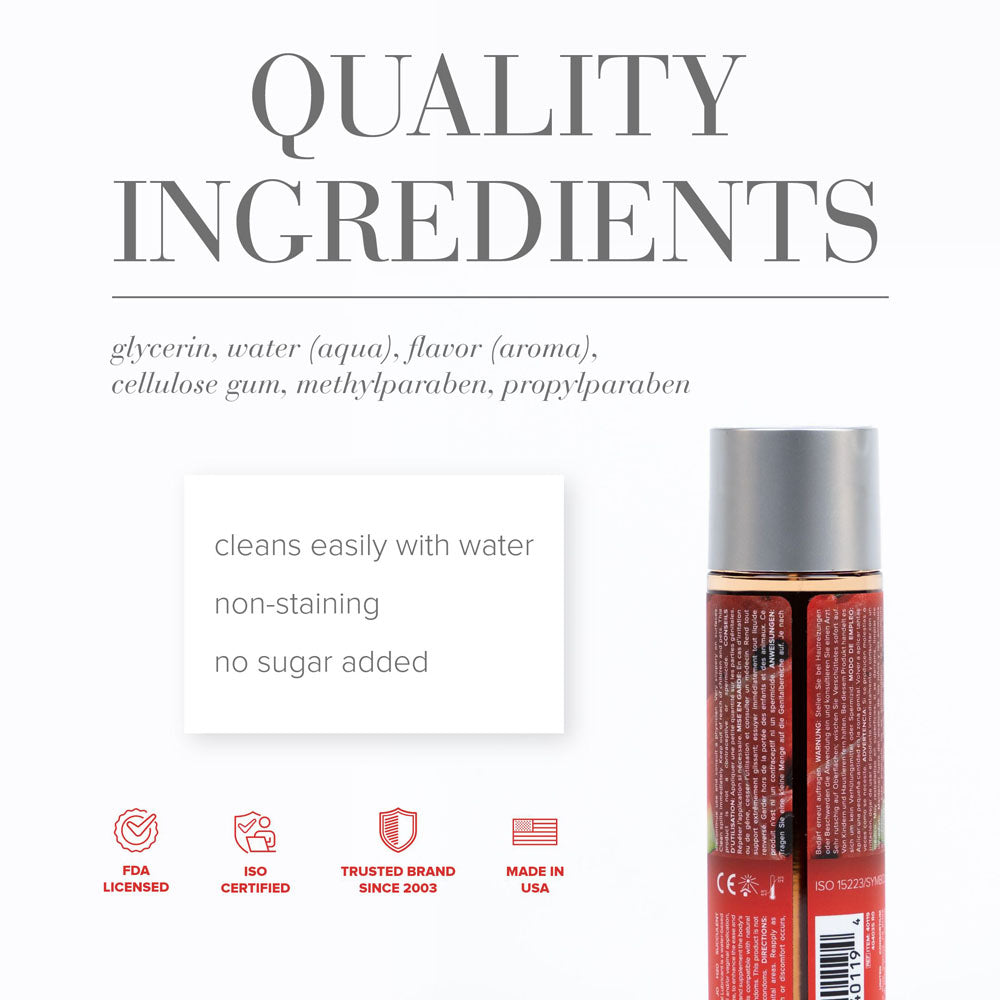 JO H2O Succulent Watermelon Lube - 120 mL - Watermelon Flavoured Water Based Lubricant - 120 ml Bottle-40119