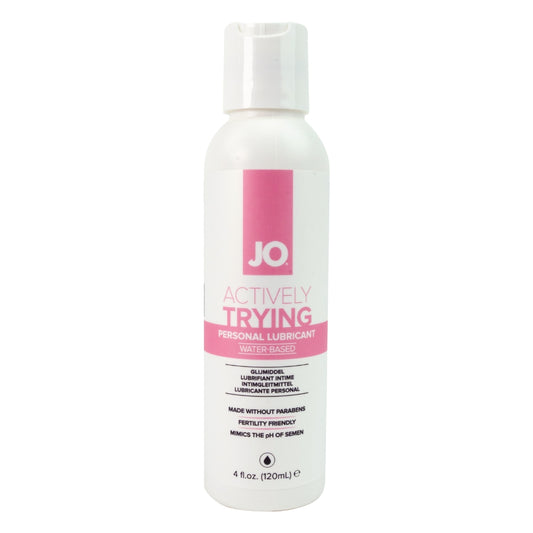 JO Actively Trying - 120ml - Water Based Fertility Friendly Lubricant - 120 ml Bottle - 40132