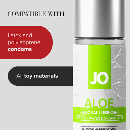 JO Aloe - 120ml - Water Based Lubricant with Aloe - 120 ml Bottle - 40144
