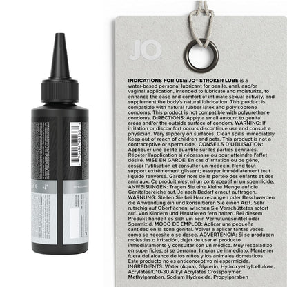JO Stroker Lube - 120 ml - Water Based Stroker Lubricant - 120 ml Bottle - 40166