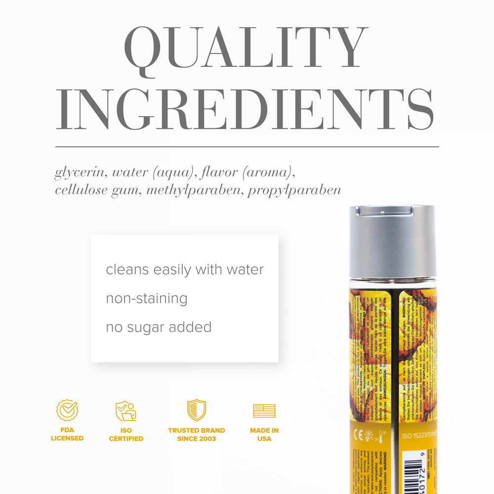 JO H2O Juicy Pineapple Lube - 120 mL - Pineapple Flavoured Water Based Lubricant - 30 ml Bottle-40172