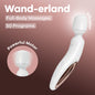 Satisfyer Wand-erland - White - White/Rose Gold USB Rechargeable Massage Wand-4018577