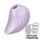 Satisfyer Pearl Diver - Violet - Violet USB Rechargeable Air Pulsation Stimulator-4037240