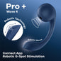 Satisfyer Pro+ Wave 4 - Blue USB Rechargeable Vibrator with Air Pulse Stimulation and App Control-4044163