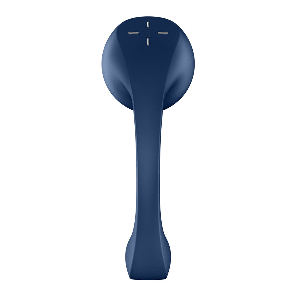 Satisfyer Pro+ Wave 4 - Blue USB Rechargeable Vibrator with Air Pulse Stimulation and App Control-4044163
