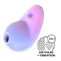 Satisfyer Pixie Dust - Violet/Pink - Violet/Pink USB Rechargeable Vibrating Air Pulse Stimulator-4049731