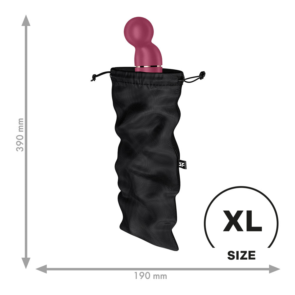 Satisfyer Treasure Bag XLarge - Black - Black XL Toy Storage Bag-4059518
