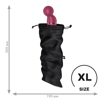 Satisfyer Treasure Bag XLarge - Black - Black XL Toy Storage Bag-4059518