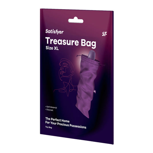 Satisfyer Treasure Bag XLarge - Violet - Violet XL Toy Storage Bag-4059952