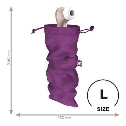 Satisfyer Treasure Bag Large - Violet - Violet Large Toy Storage Bag-4059976