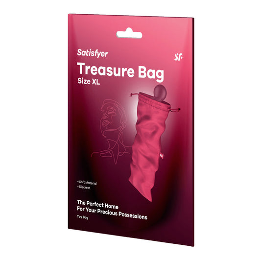 Satisfyer Treasure Bag XLarge - Pink - Pink XL Toy Storage Bag-4059983