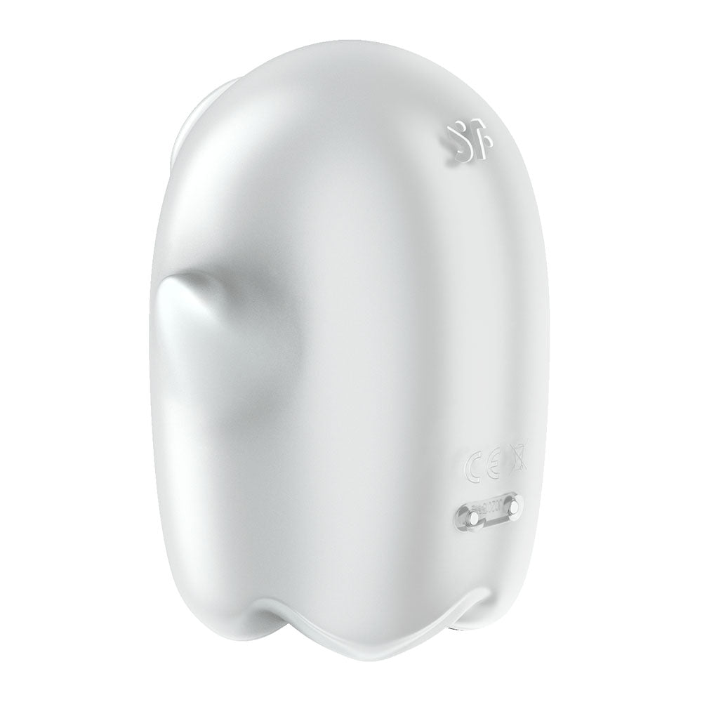 Satisfyer Glowing Ghost - White - Glow in Dark White USB Rechargeable Air Pulse Stimulator-4060057
