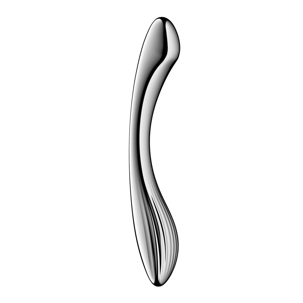 Satisfyer Pure Gravity 1 - Chrome Steel 22 cm Dildo-4066981