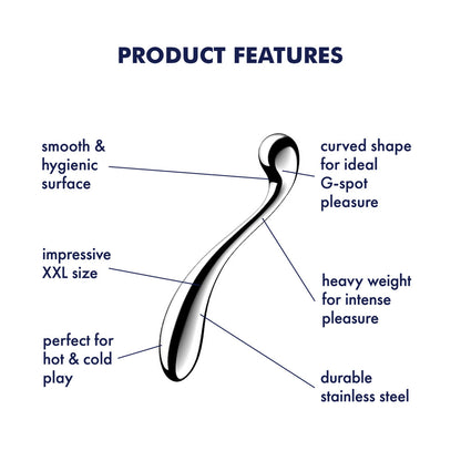 Satisfyer Star Force 4 - Chrome Steel 26 cm Dildo-4067025