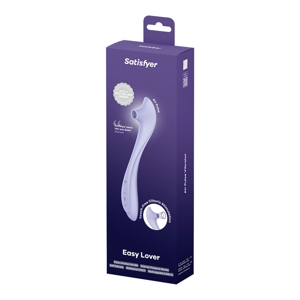 Satisfyer Easy Lover - Purple USB-C Rechargeable Air Pulse Clitoral Stimulator-4082073