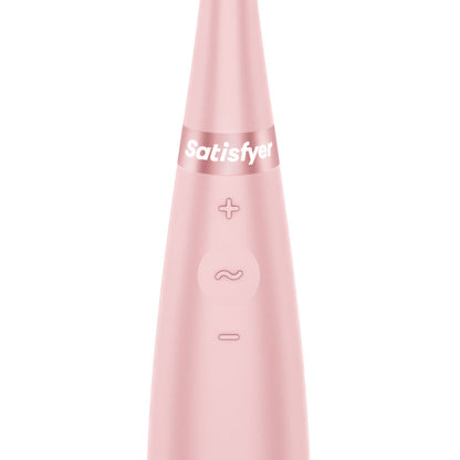 Satisfyer Tip Tease - Rose - Rose USB Rechargeable Vibrator with Twirling Tip-4082356