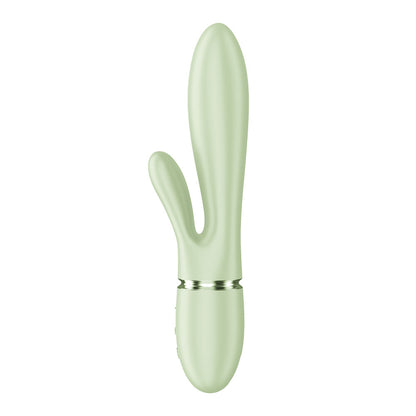 Satisfyer Pearl Bunny 2 - Light Green - Light Green 21.5 cm USB-C Rechargeable Rabbit Vibrator - 4082820