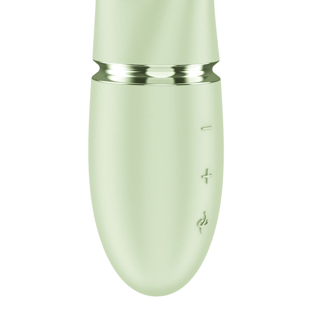 Satisfyer Pearl Bunny 2 - Light Green - Light Green 21.5 cm USB-C Rechargeable Rabbit Vibrator - 4082820
