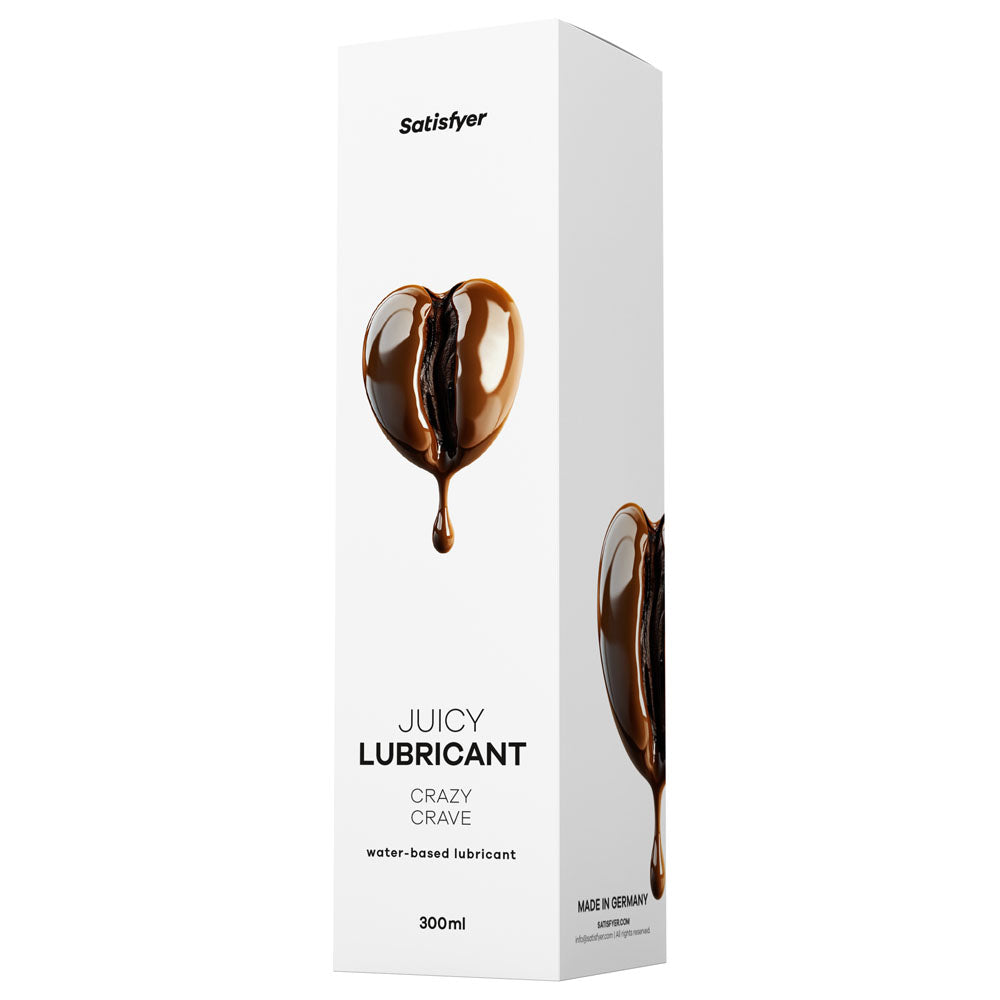 Satisfyer Juicy Lubricant 300 ml Crazy Crave - Coffee Scented Water Based Lubricant - 300 ml Bottle-4082936
