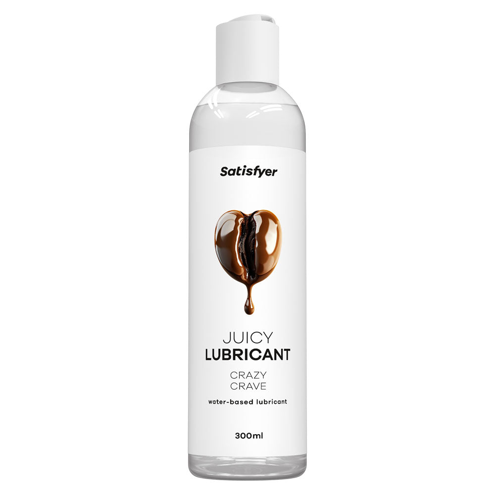 Satisfyer Juicy Lubricant 300 ml Crazy Crave - Coffee Scented Water Based Lubricant - 300 ml Bottle-4082936