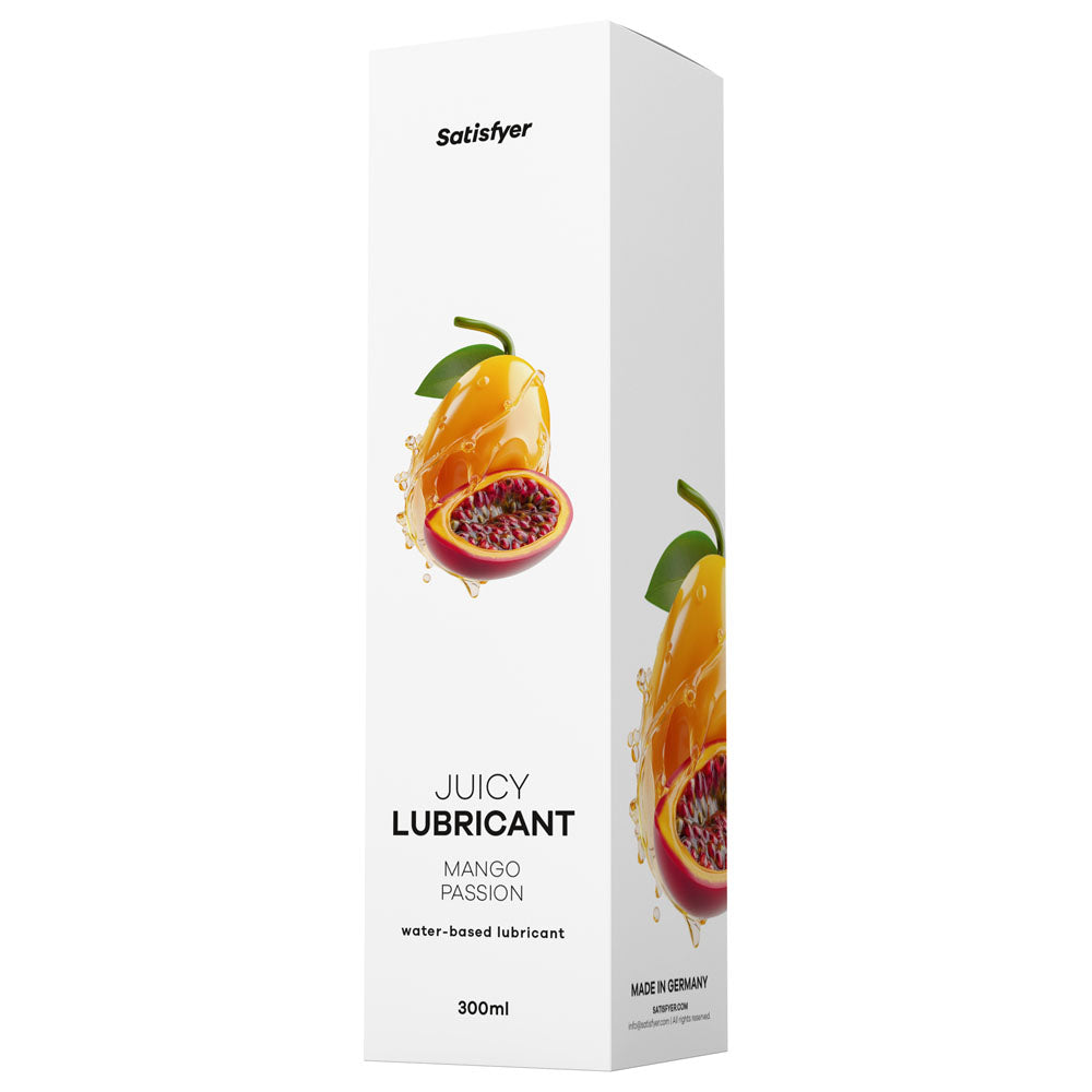 Satisfyer Juicy Lubricant 300 ml Mango Passion - Mango & Passionfruit Scented Water Based Lubricant - 300 ml Bottle-4082974