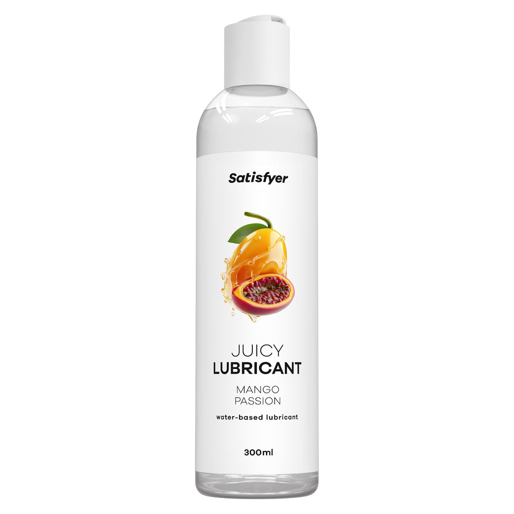 Satisfyer Juicy Lubricant 300 ml Mango Passion - Mango & Passionfruit Scented Water Based Lubricant - 300 ml Bottle-4082974