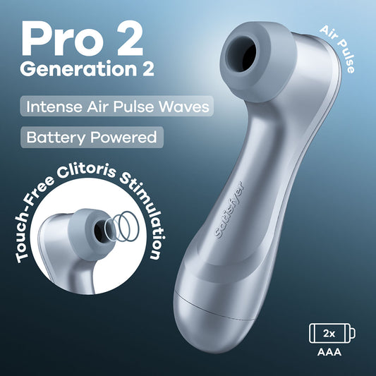 Satisfyer Pro 2 - Blue - Battery Series - Blue Touch-Free Clitoral Stimulator - 4083490