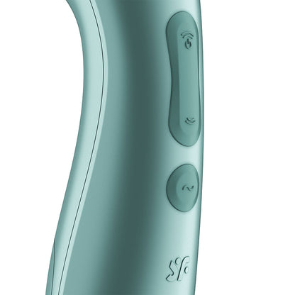 Satisfyer Pro 2+ Battery Series - Mint Green Air Pulse Clitoral Stimulator with Vibration - 4083582
