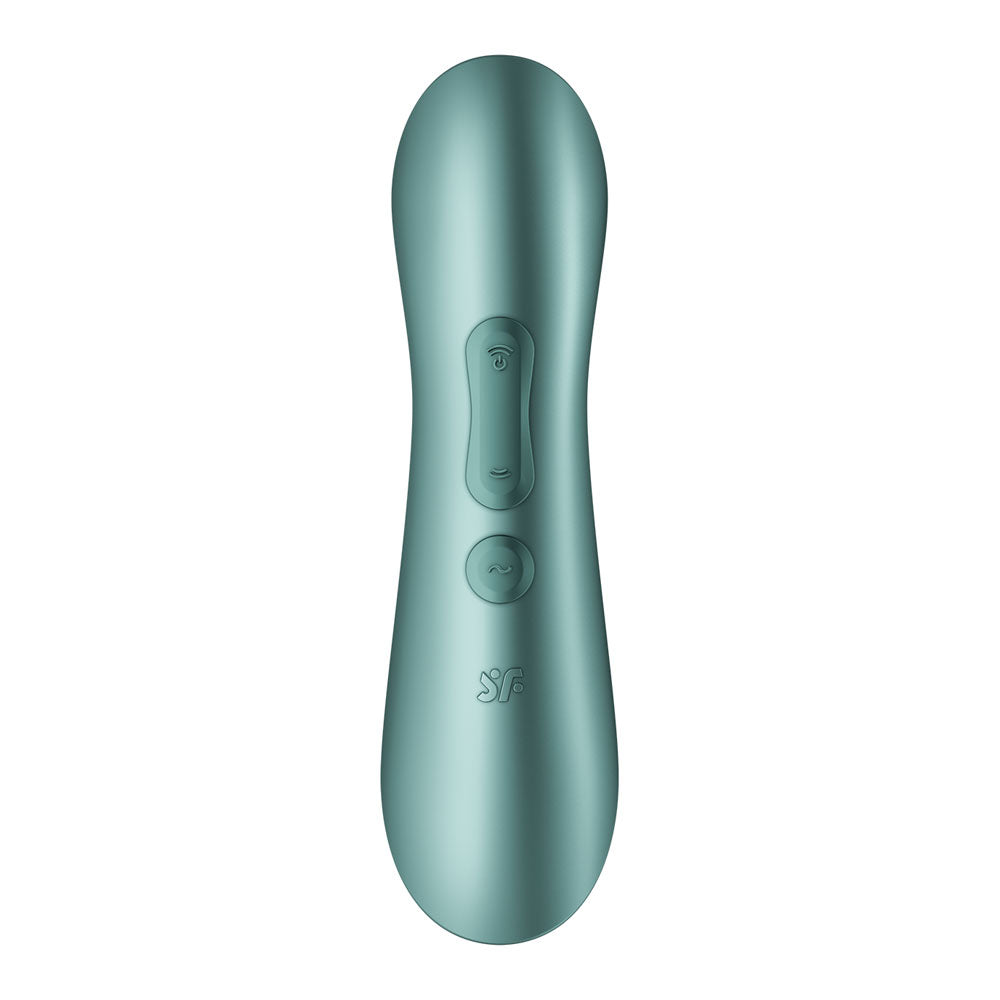 Satisfyer Pro 2+ Battery Series - Mint Green Air Pulse Clitoral Stimulator with Vibration - 4083582