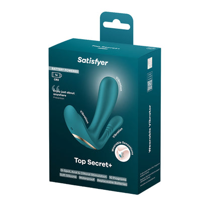 Satisfyer Top Secret + - Battery Series - Green Wearable Vibrator - 4083629