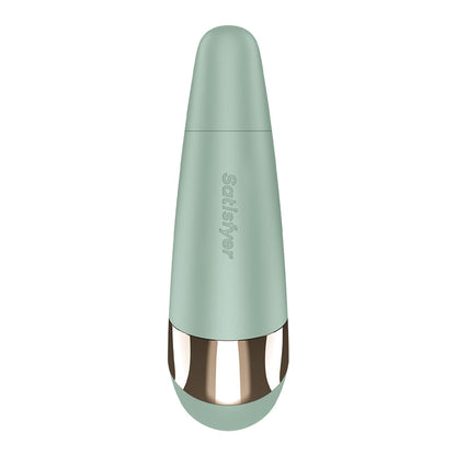 Satisfyer Pro 3+ Battery Series - Mint - Mint Green Air Pulse Clitoral Stimulator with Vibration - 4083858