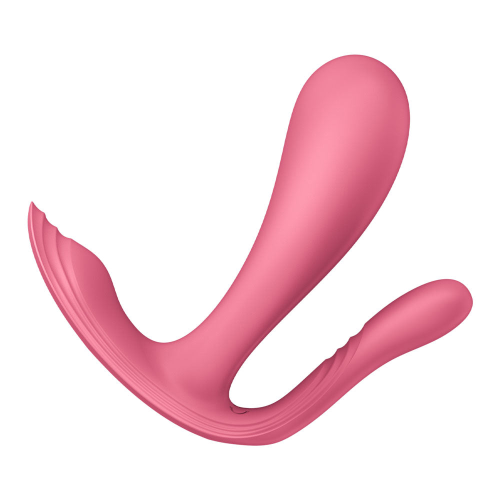 Satisfyer Top Secret+ Raspberry - Pink USB Rechargeable Wearable Vibrator with App Control - 4083872