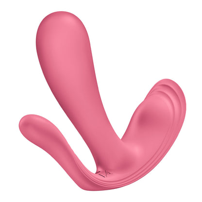 Satisfyer Top Secret+ Raspberry - Pink USB Rechargeable Wearable Vibrator with App Control - 4083872