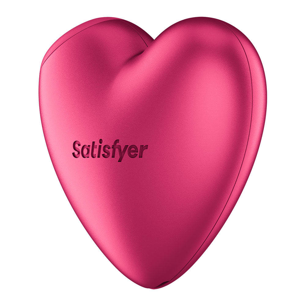 Satisfyer Cutie Heart - Battery Operated - Pink Air Pulsation Stimulator with Vibration - 4083933