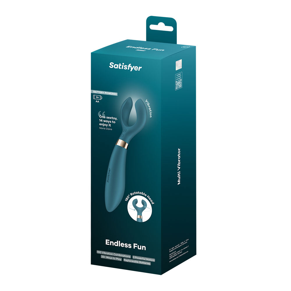Satisfyer Endless Fun - Battery Series - Green 23.5 cm Stimulator - 4084046