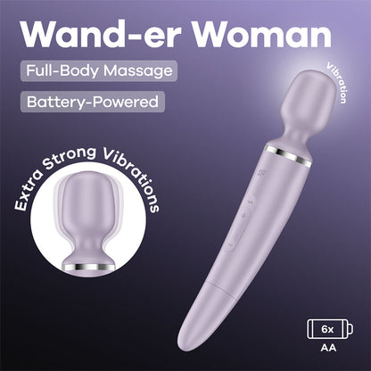 Satisfyer Wand-er Women - Battery Series - Violet 34 cm Massager Wand - 4084114