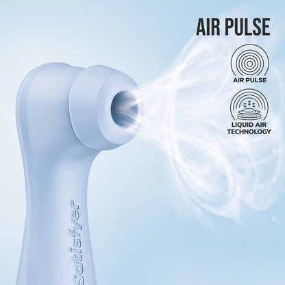 Satisfyer Pro 2 Generation 4 - Serene Blue - Blue Touch-Free USB-C Rechargeable Clitoral Stimulator with App Control - 4095400