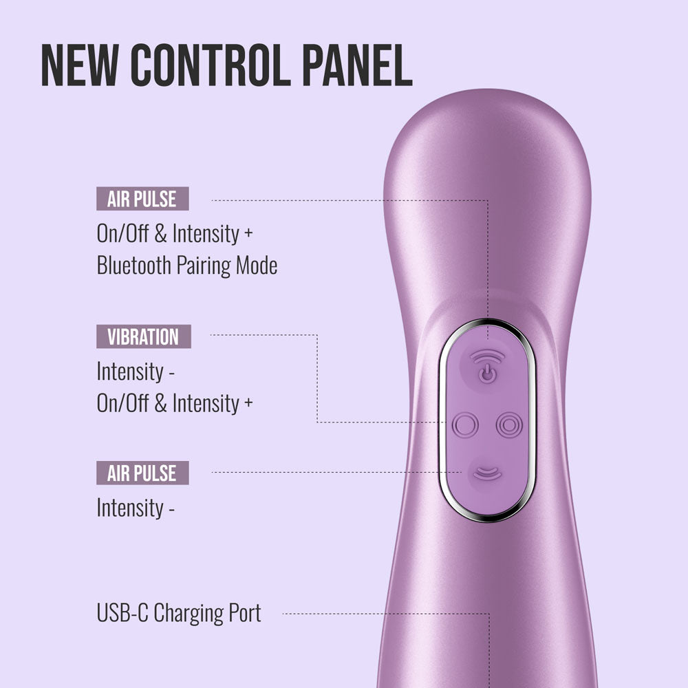 Satisfyer Pro 2 Generation 4 - Amethyst - Amethyst Touch-Free USB-C Rechargeable Clitoral Stimulator with App Control - 4095417