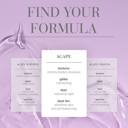 JO Agape Original Lube - 60 mL - Water Based Lubricant for Sensitive Skin - 60 ml Bottle-42008