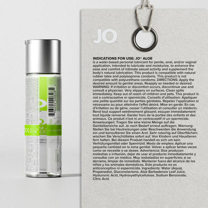 JO Aloe - 60ml - Water Based Lubricant with Aloe - 60 ml Bottle - 42025