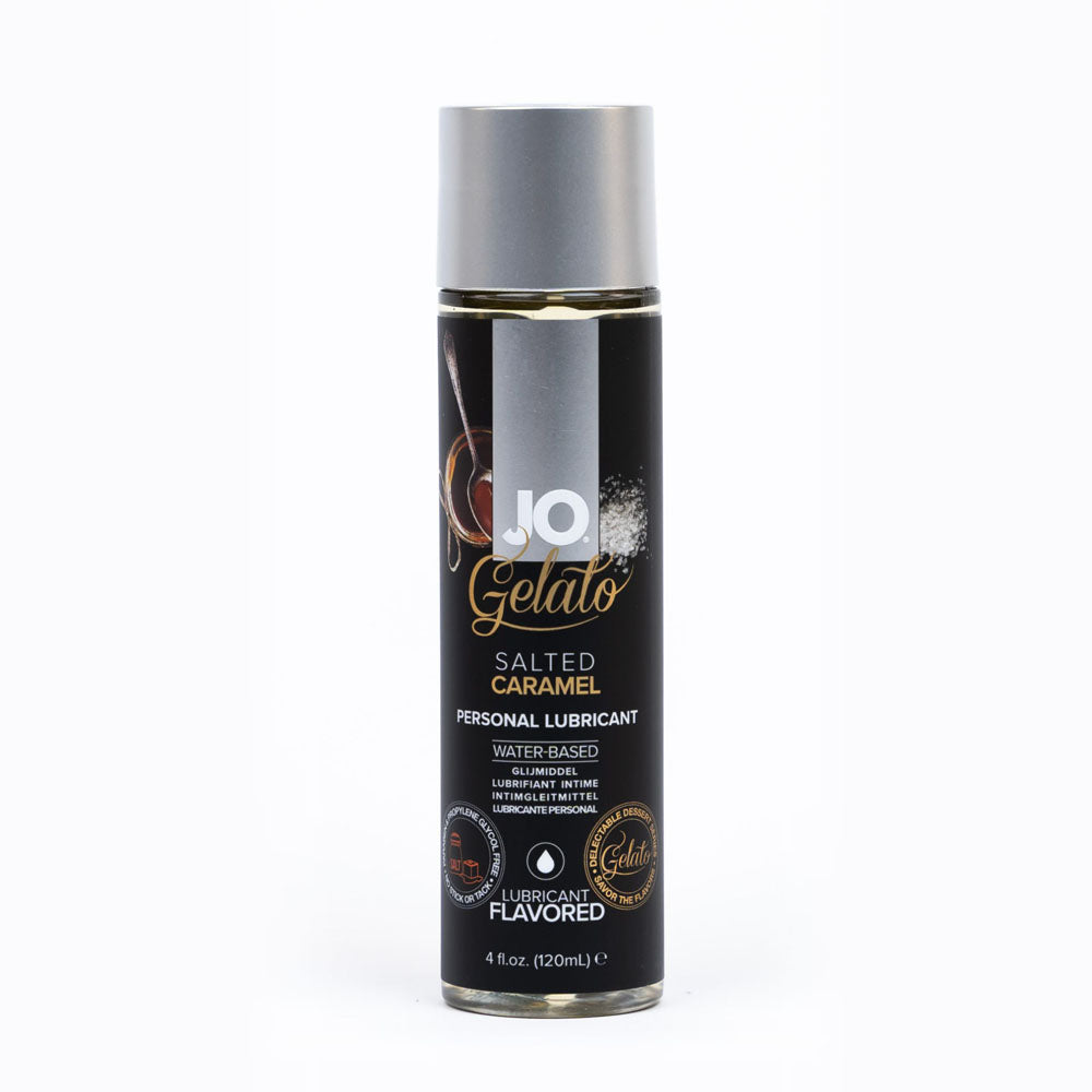 JO Gelato Salted Caramel Lube - 120 mL - Salted Caramel Flavoured Water Based Lubricant - 120 ml-44023