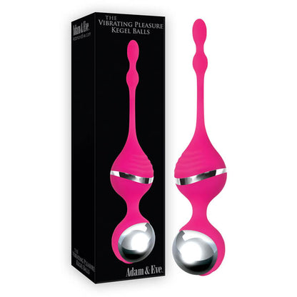 Adam & Eve Vibrating Pleasure Kegel Balls - Pink USB Rechargeable Kegel Balls-800U 6200