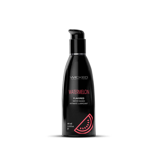 Wicked Aqua Watermelon - Watermelon Flavoured Water Based Lubricant - 60 ml (2 oz) Bottle-90422