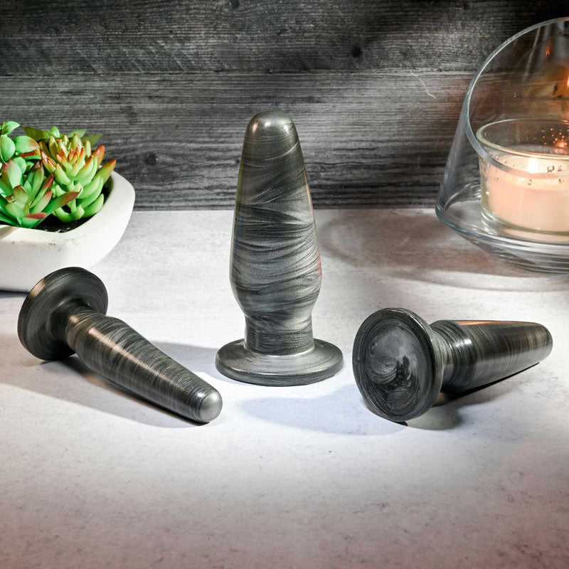 Galaxy-Finished PVC Anal Plug Set for Ultimate Pleasure Sex Toys Melbourne Galaxy-Finished PVC Anal Plug Set for Ultimate Pleasure Sex Toys Melbourne