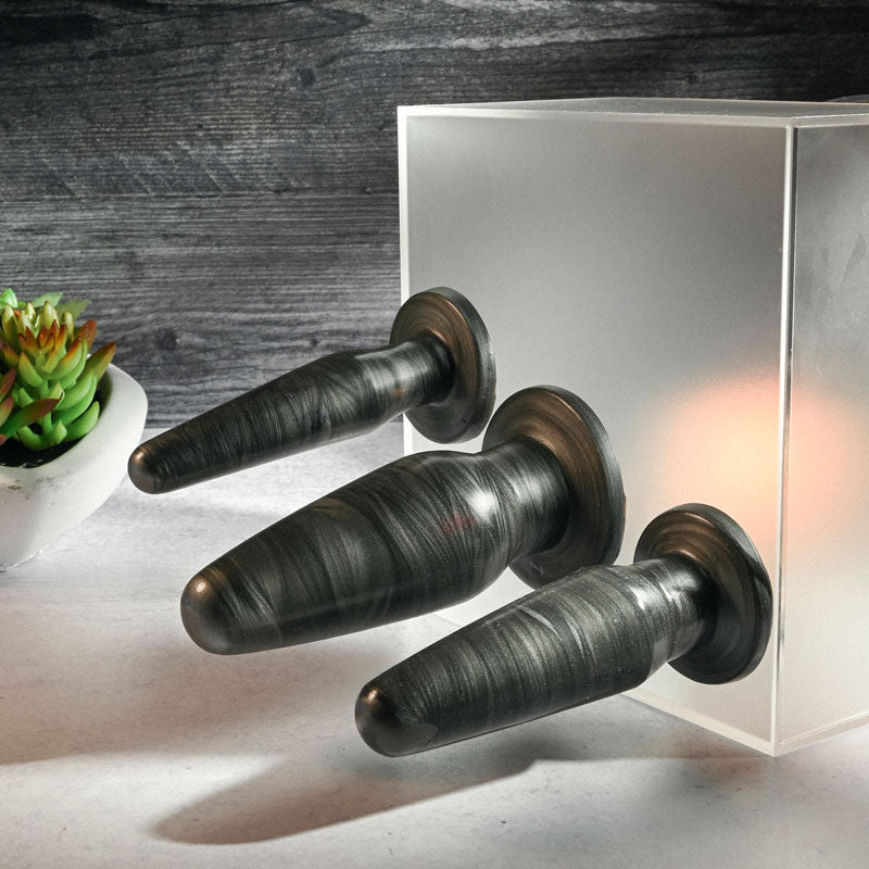 Galaxy-Finished PVC Anal Plug Set for Ultimate Pleasure Sex Toys Melbourne Galaxy-Finished PVC Anal Plug Set for Ultimate Pleasure Sex Toys Melbourne